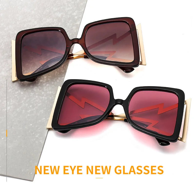 Oversize Bow Shape Square Sunglasses