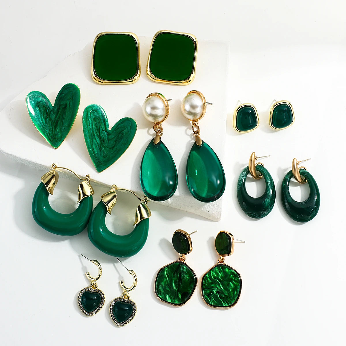 Korean Green earings