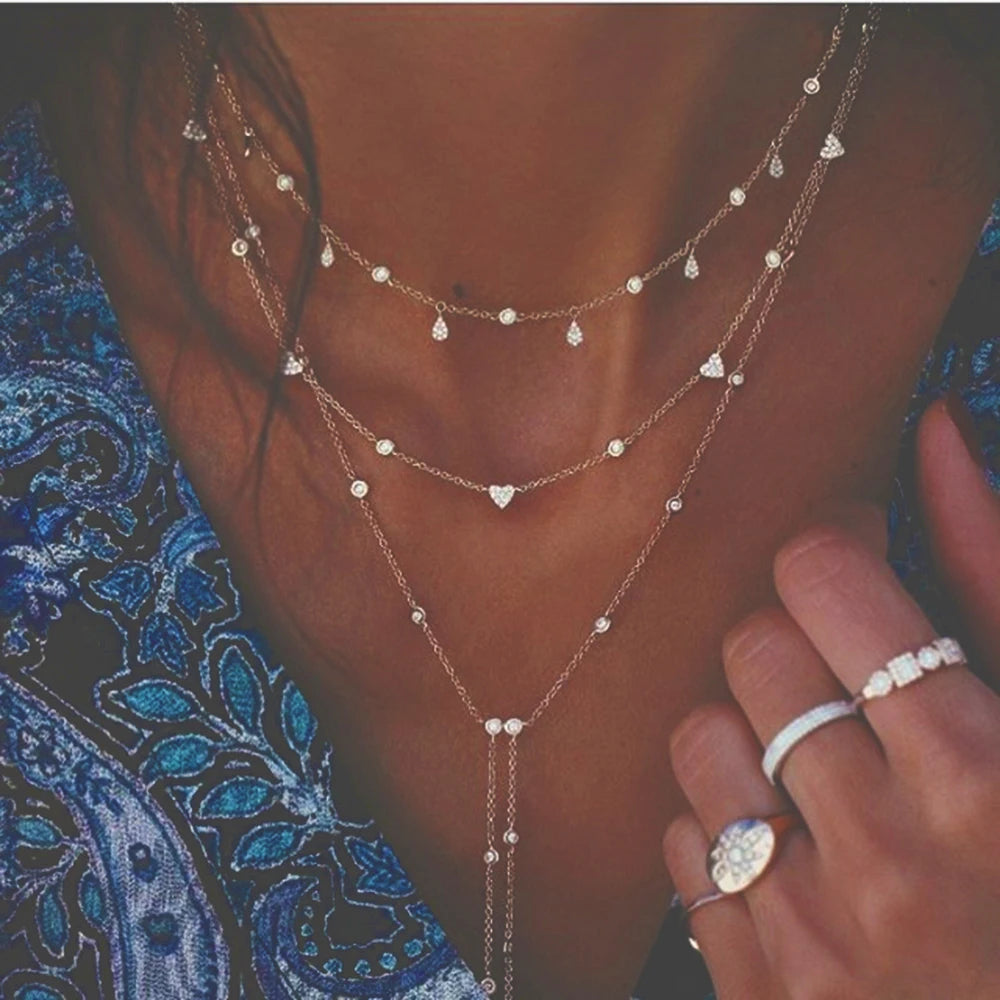 Star Moon Lock Necklace SISIGLAM