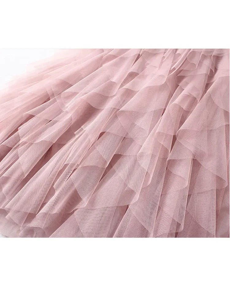 TIGENA Tutu Tulle Long Skirt