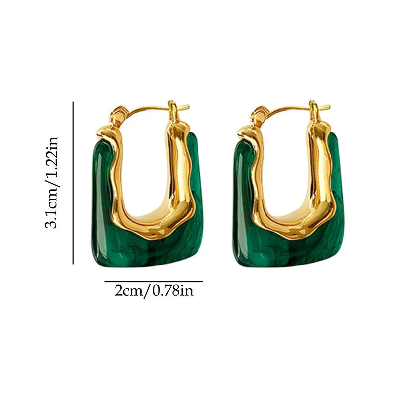 Green Earrings