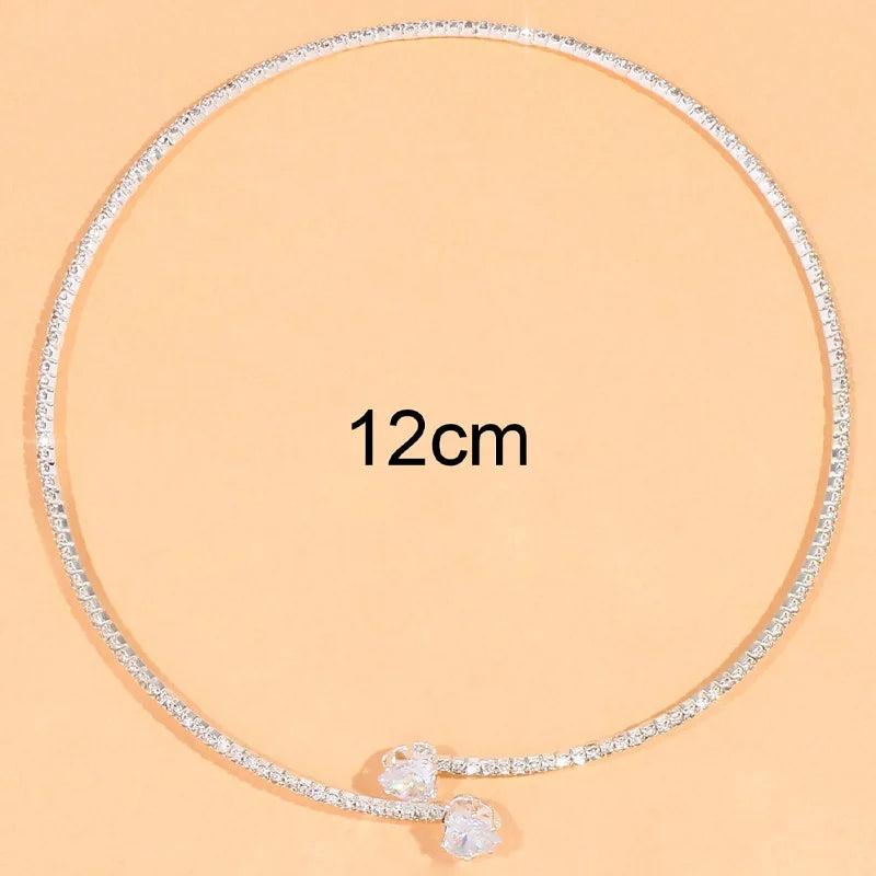 Heart Collar Choker Necklace