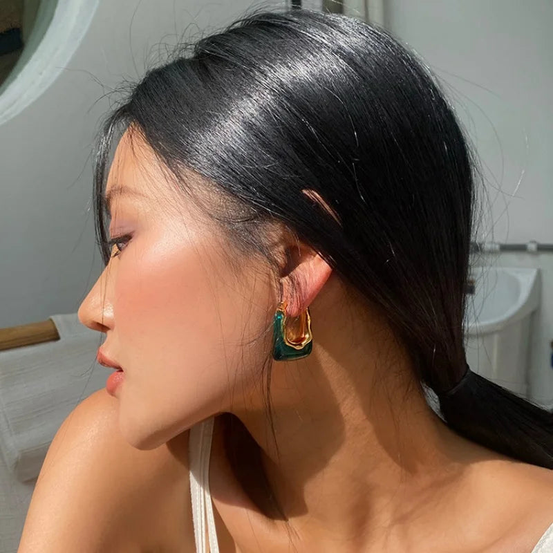 Green Earrings