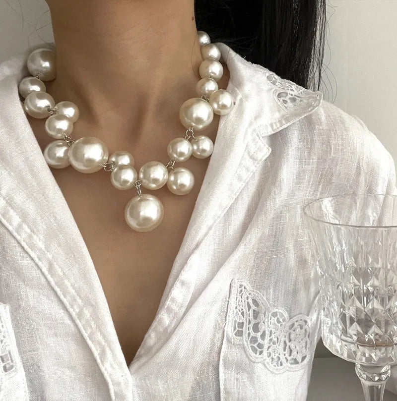 Pearl Necklace European And American Style Personality Fashion Necklace