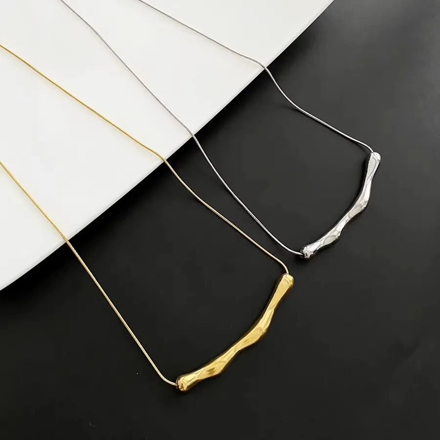 steel Gold Color Collarbone Chain